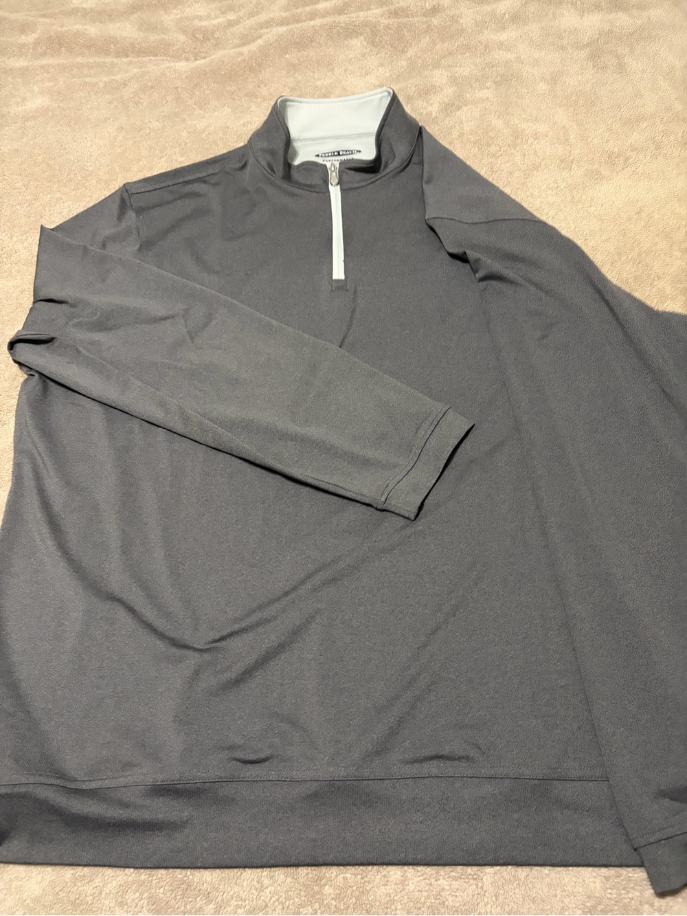 Pebble Beach Two-Tone Crewneck - Light Gray & Dark Gray